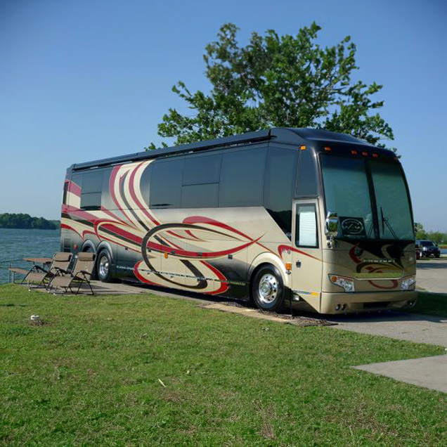 Premium Back-In RV Sites at Crossroads Luxury RV Park